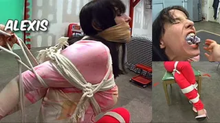 Alexis Gagged, Blindfolded, and Tied to a Chair