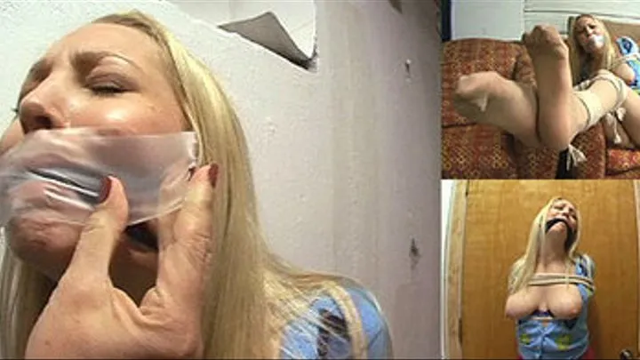 SaraLiz Exposed, Gagged and Hopping - clips