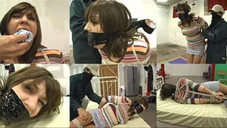 Hunter Tape Gagged and Hogtied