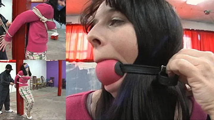 Alexis Bound, Ball Gagged then Tied to a Beam - Part 1