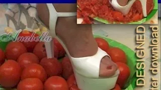 Tomatoes under platform heels Full modem