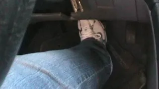 Trina Driving in Nike Sneakers