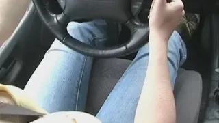 Krissy Driving in Yellow Shoes