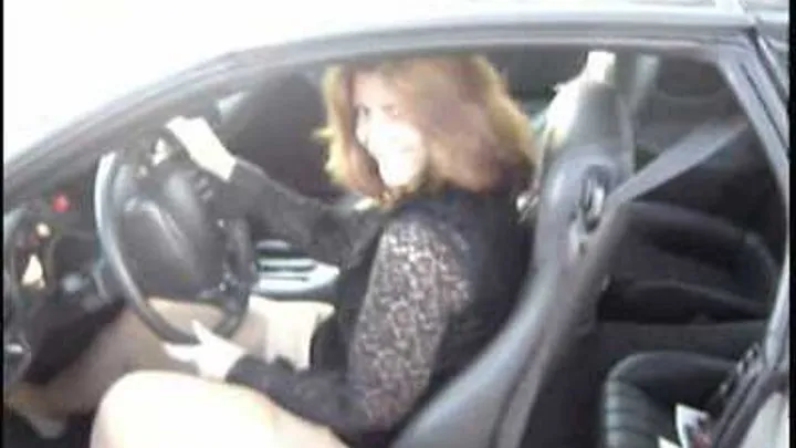 Trina Revving Camaro in Pumps