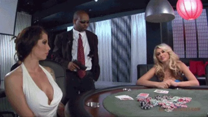 Mistress Katie Summers wins a new slave in a poker game and makes him worship her nice round ass