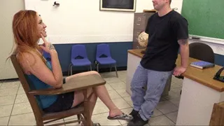 Student and Professor Foot Worship