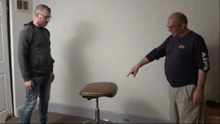 Anthony Spanked on a Stool