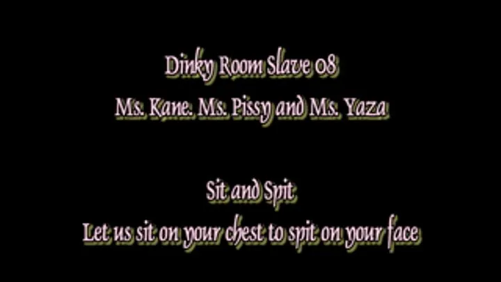 Dinky Room Slave08 Sit and Spit