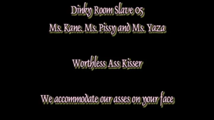 Dinky Room Slave 05 Worthelss Ass kisser