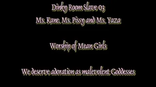 Dinky Room Slave 03 Worshipping Mean Girls