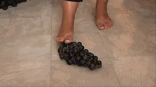 Grapes destruction with my barefeet