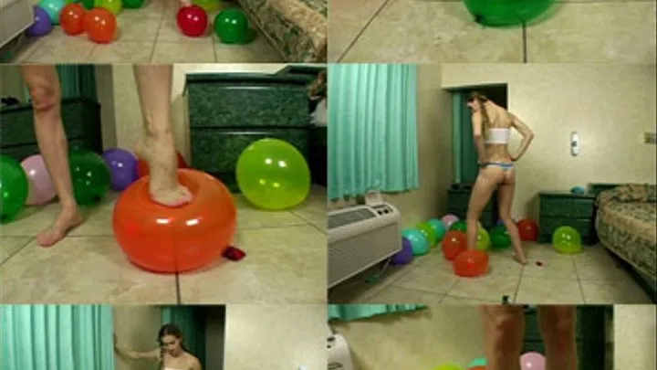 Russian Berenika Barefoot Balloon Pop (QUICKTIME)