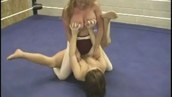 Wrestling / Catfighting In Shinny Tights & Leotards (36)