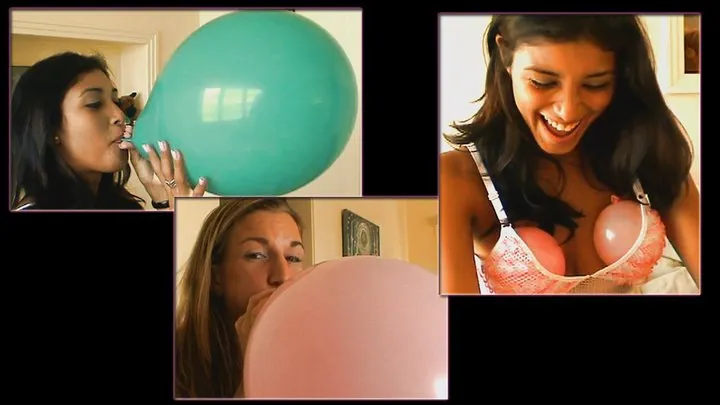 Liz and Jessica Balloon Fun