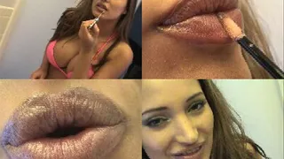 Danielle's Hot Lip Tease!