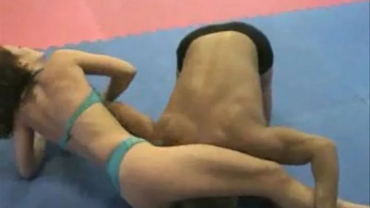 Mixed Wrestling 18yo Sophie vs. Gay George -part 5