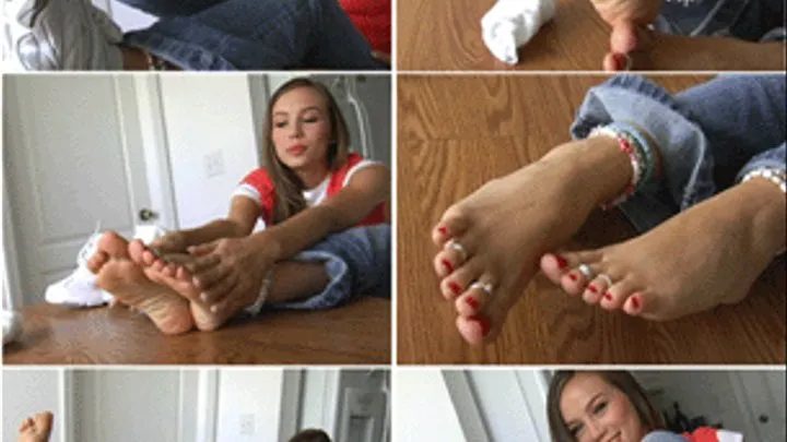 Cute Girly Feet on the Table