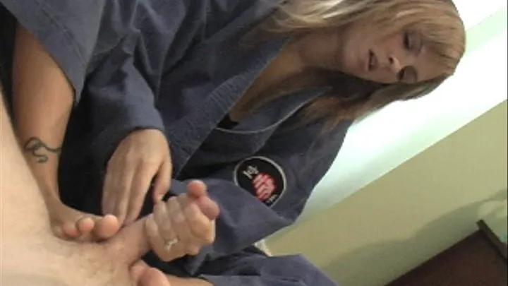 Sweet Eruption-Karate Chick Footjob! (Part 3)