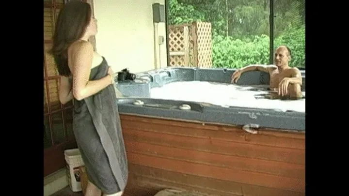 part 1, Sexy footjob in the jacuzzi