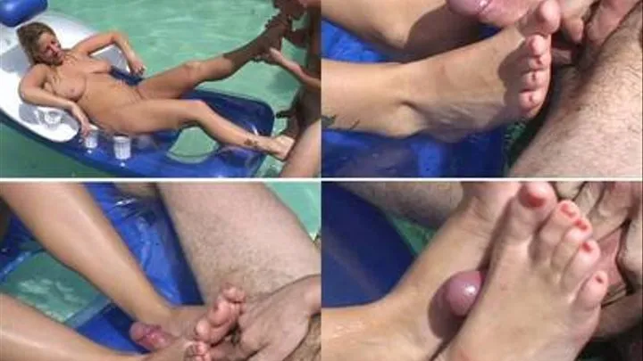 Big Tit Pool FootJob - part 1