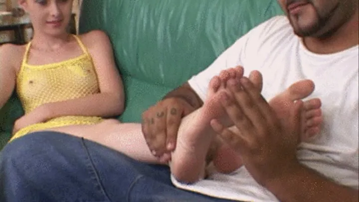 part 1, Redhead cutie foot sex