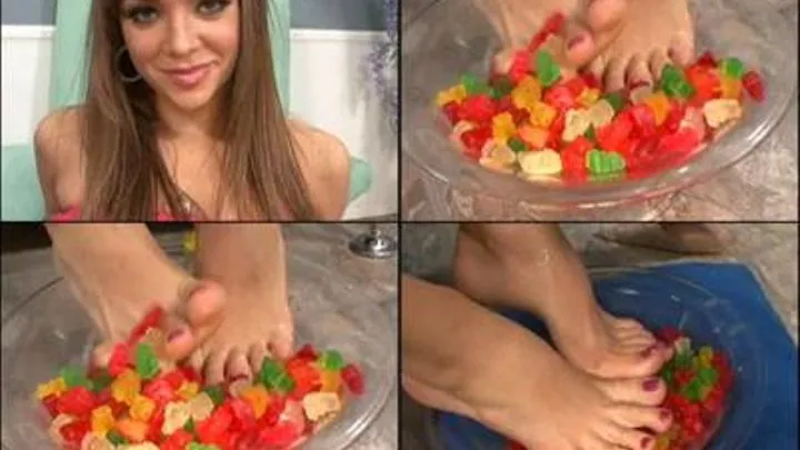 Candy and cute toes