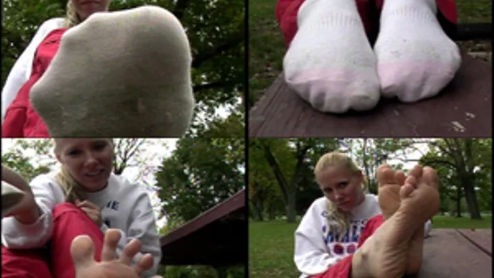 Sniffing TJ's Jogging Feet In The Park (Full Version)