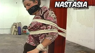 Nastasia Bound Then Gagged On-Screen