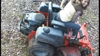 Lawn Mower Crank & Ride