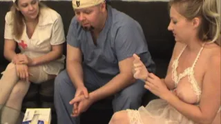 Dr Ray Gets A Handjob From His Bored Nurses - Full Version