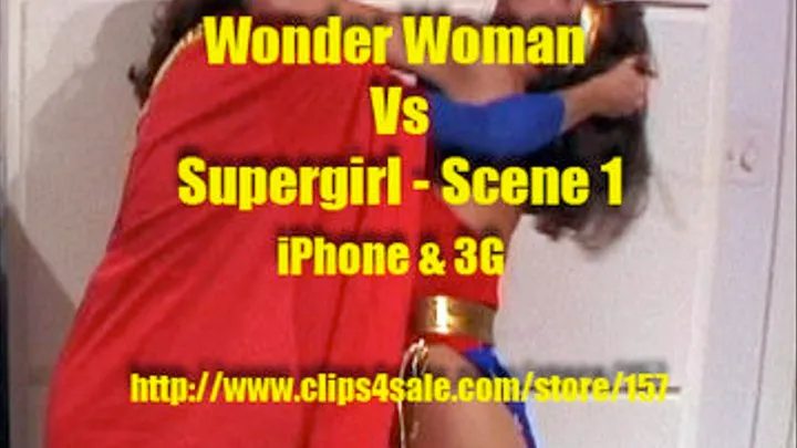 Wonder Woman Vs Super Girl - Scene 1 3G