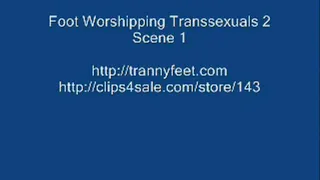 Foot Worshipping Transsexuals 2 Scene 1 Clip #2