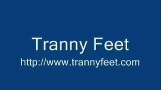 Two Trannies Jerk Off (Pantyhose Foot Worship) Clip 10