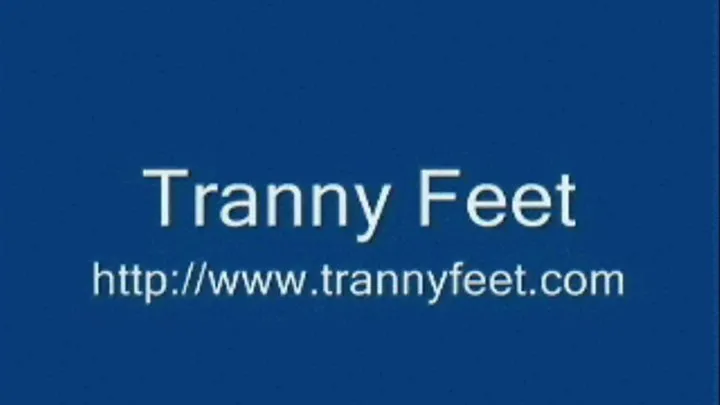 Two Trannies Jerk Off (Pantyhose Foot Worship) Clip 8