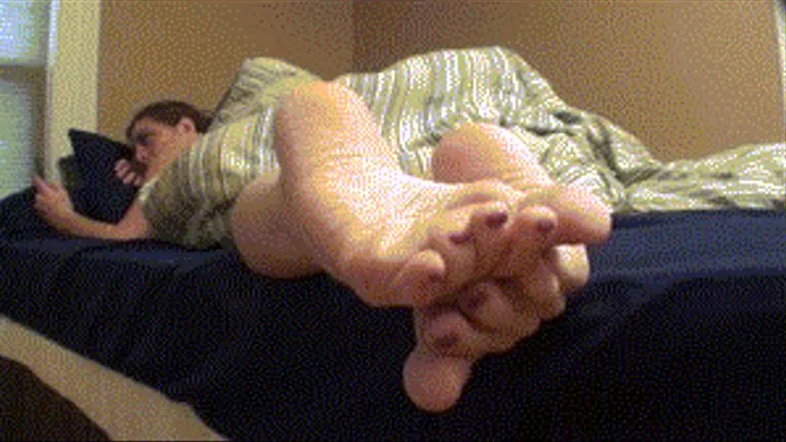 Jill Rubs Soles In Bed Part 2