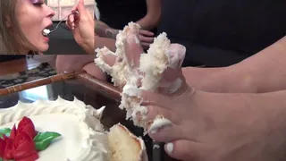 Spit and Cake With A Little Feet Sprinkled on top!!