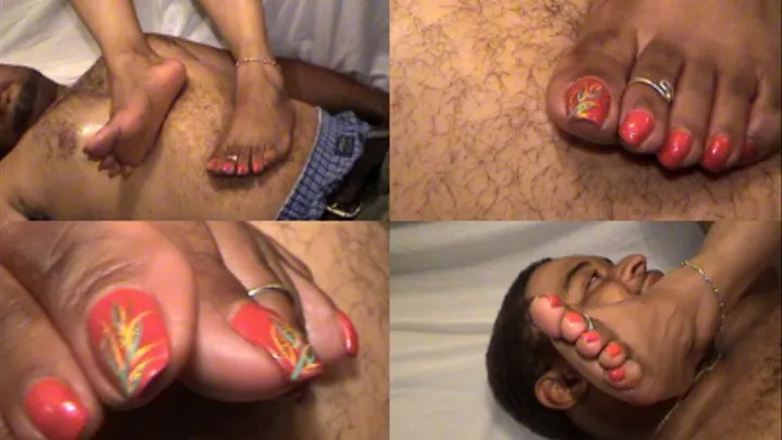 Lady J Rubs Her Sexy Feet on CVS