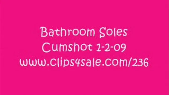 Bathroom Soles Cumshot