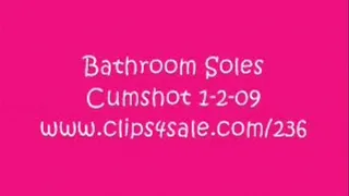 Bathroom Soles & Soles Worship & Cumshot Combo