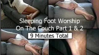 Napping Foot Worship On The Couch Complete