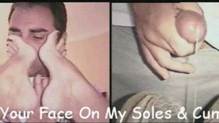 Press Your Face On My Soles & Cum 4 Me