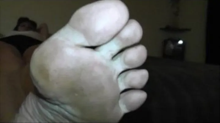 Extreme Closeup Soles Wrinkles Toes