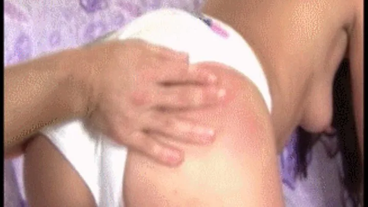 part 2, Cum on her bright red spanked ass