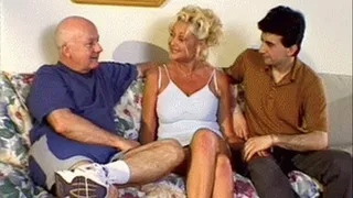 Sexy Amateur Granny Have Sex With 2 Guys - part 1