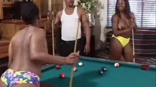 Two Black Girls Share A Hard Cock - high