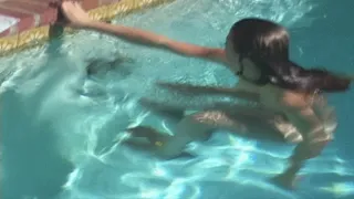 part 2, Becky swims naked then masturbates