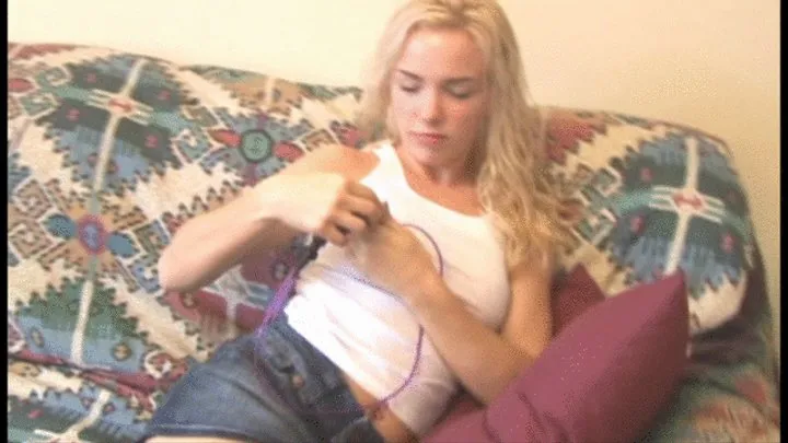 Stacy tests out the clit sucker