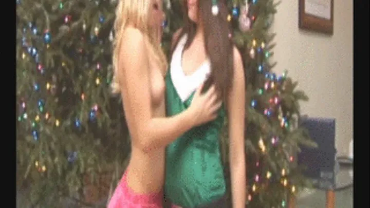 Stacy in sweet kisses with her elf