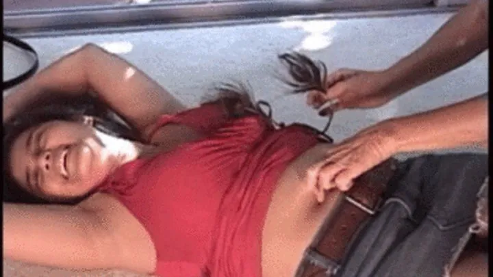 Lana's Belly Button Tickle!