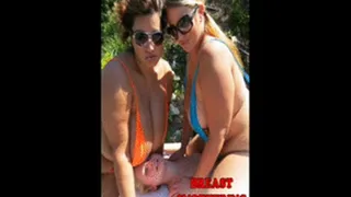 BBW Breast Smothering in the sun with Sofia Rose and BBW Delicious